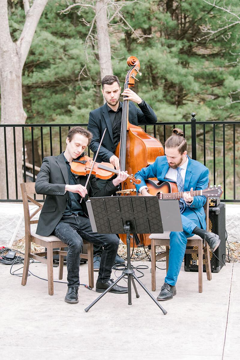 Musicians at wedding ceremony