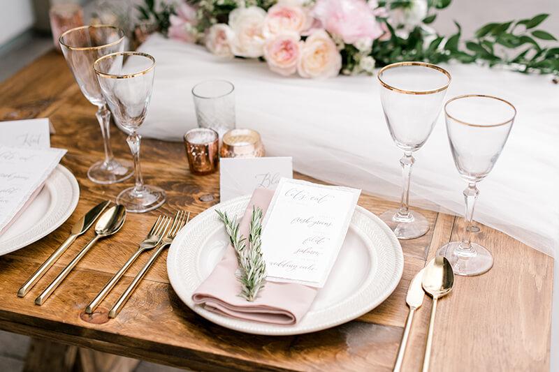 Tablescape with florals