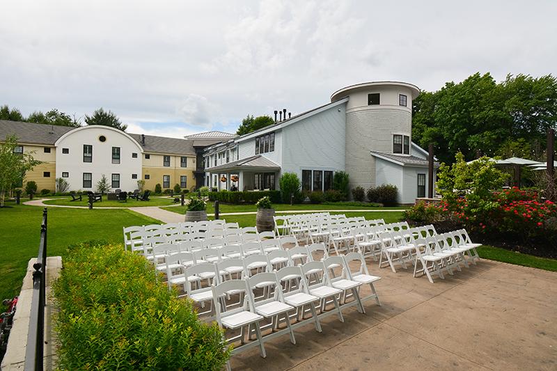 Outdoor wedding reception