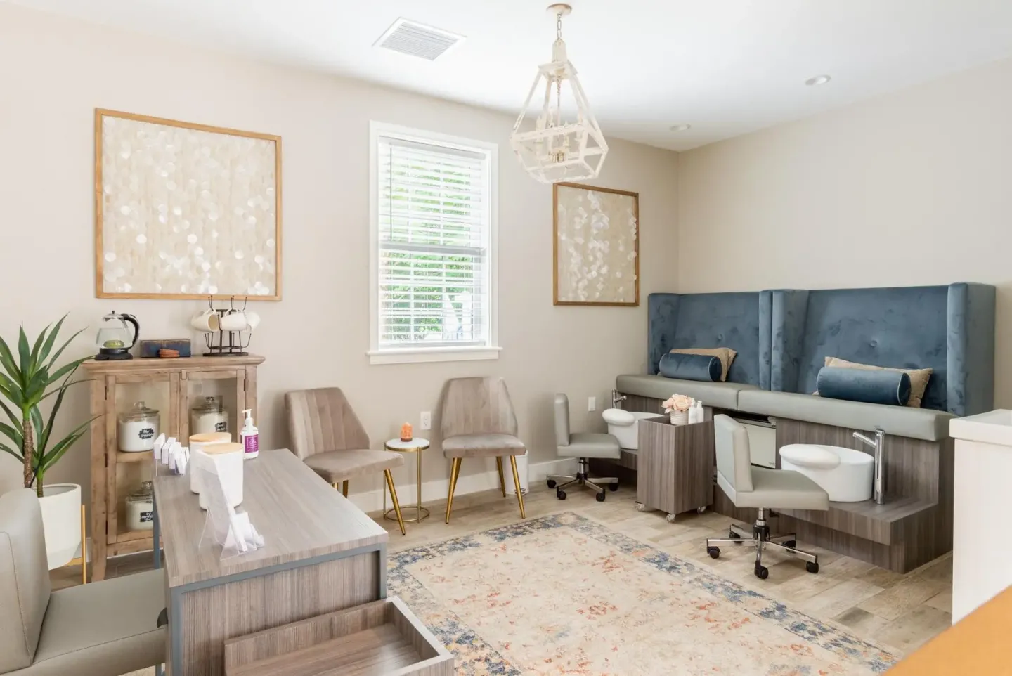 Spa with pedicure stations