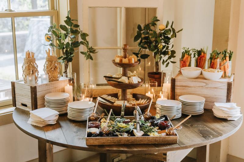 Cocktail hour cheese table