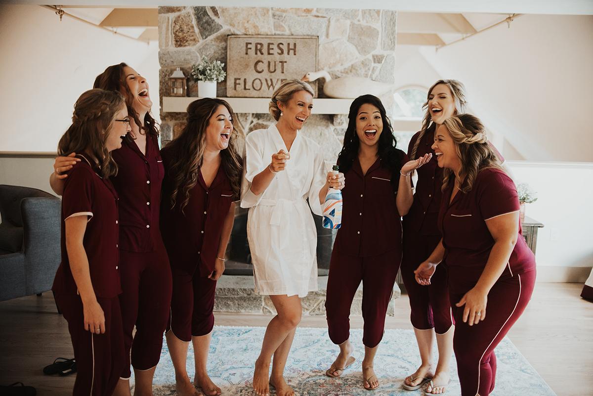 Bridesmaid's getting ready