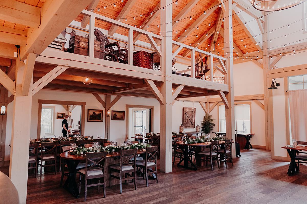 Wedding reception with decor