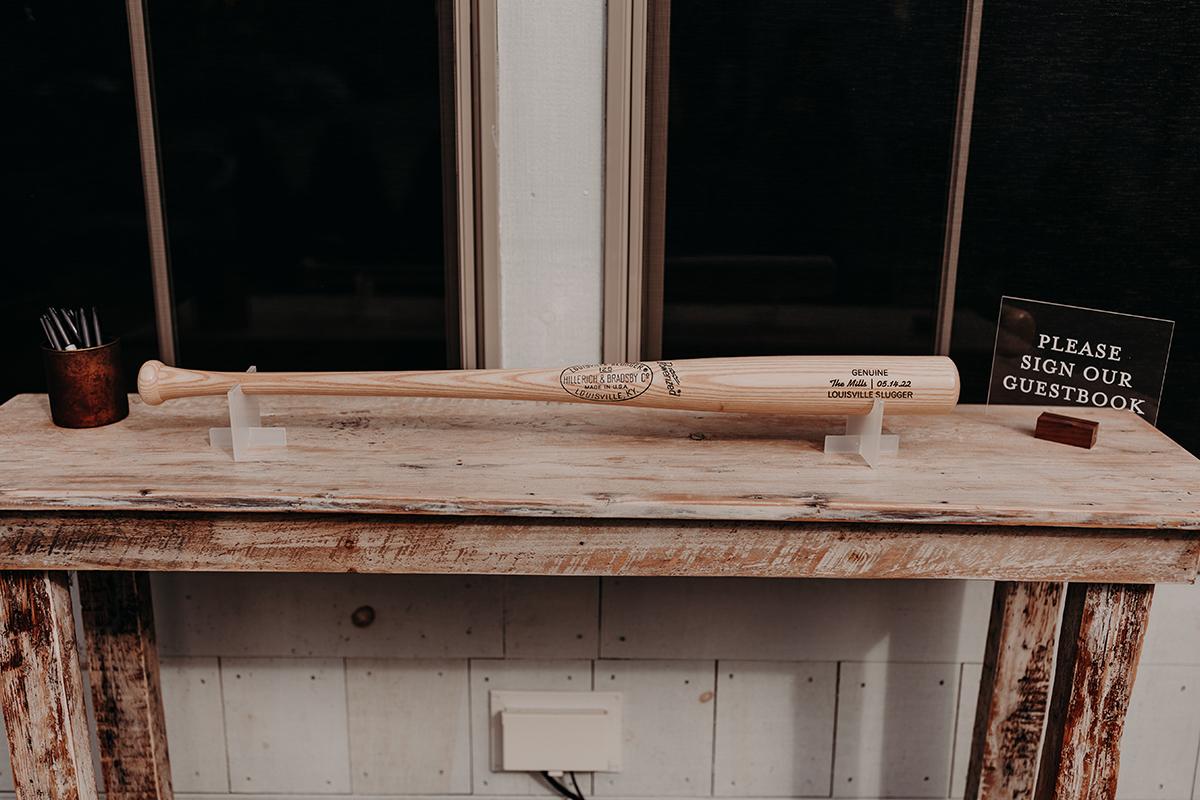 Unique guest book bat