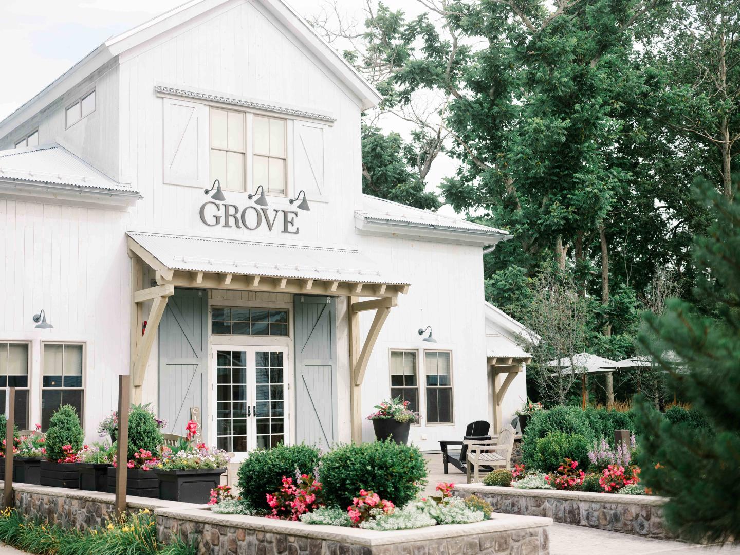 An exterior view of Grove restaurant