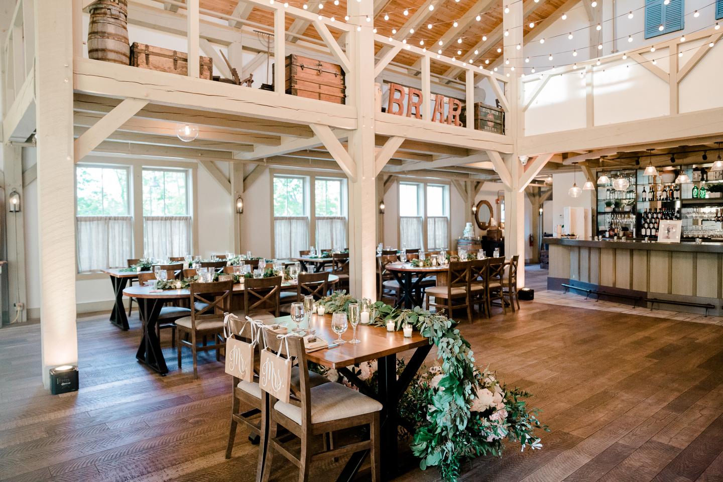 grove reception with sweetheart table