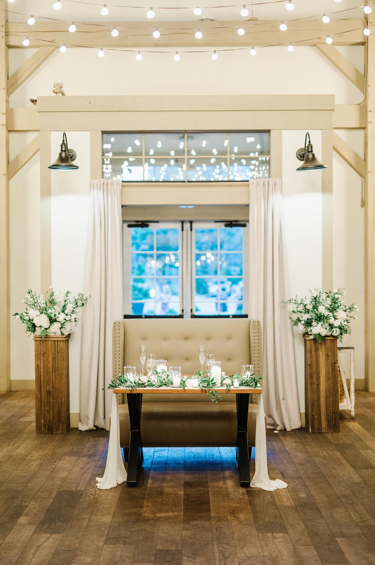 sweetheart table design