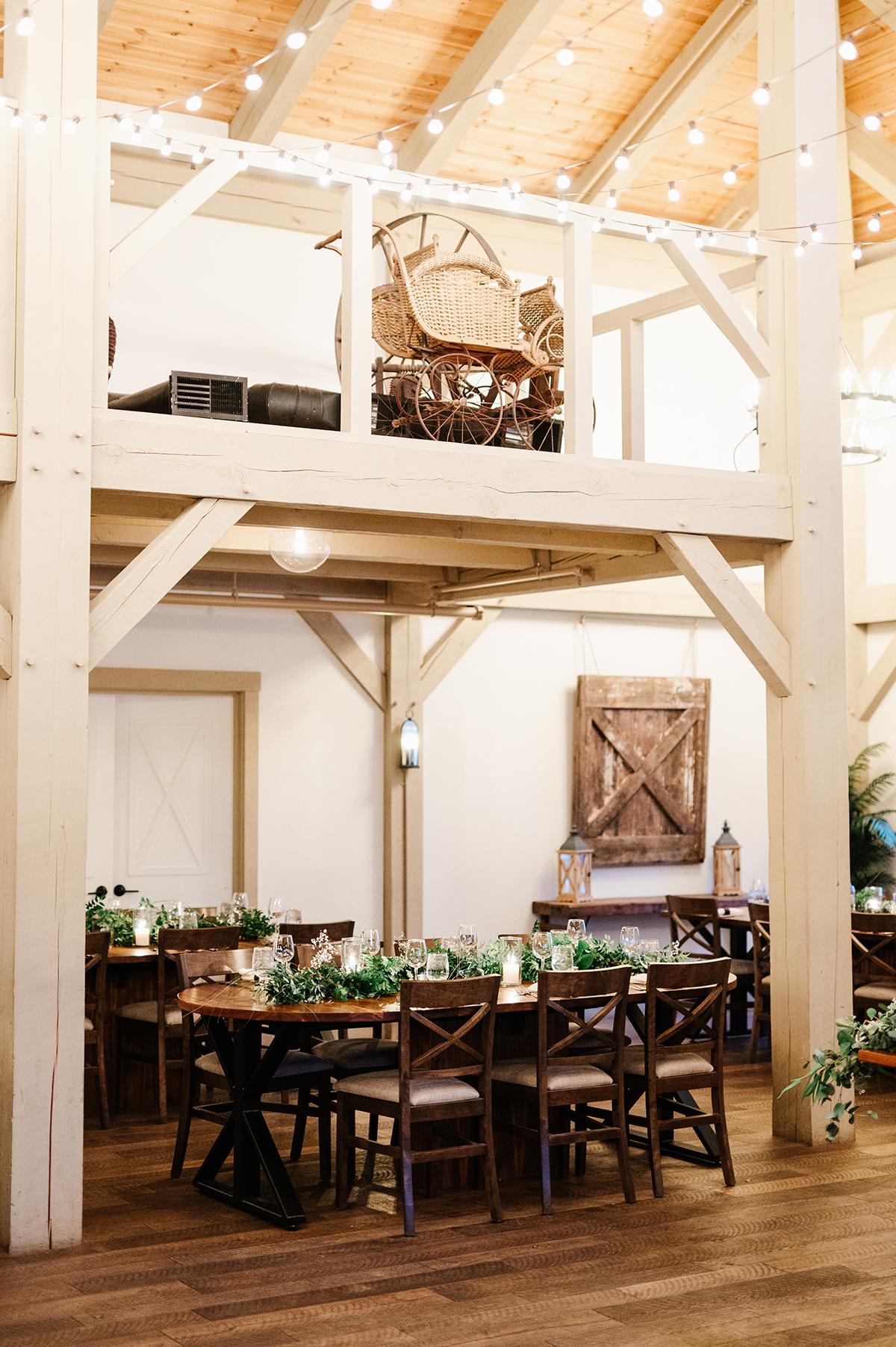 reception tablescape