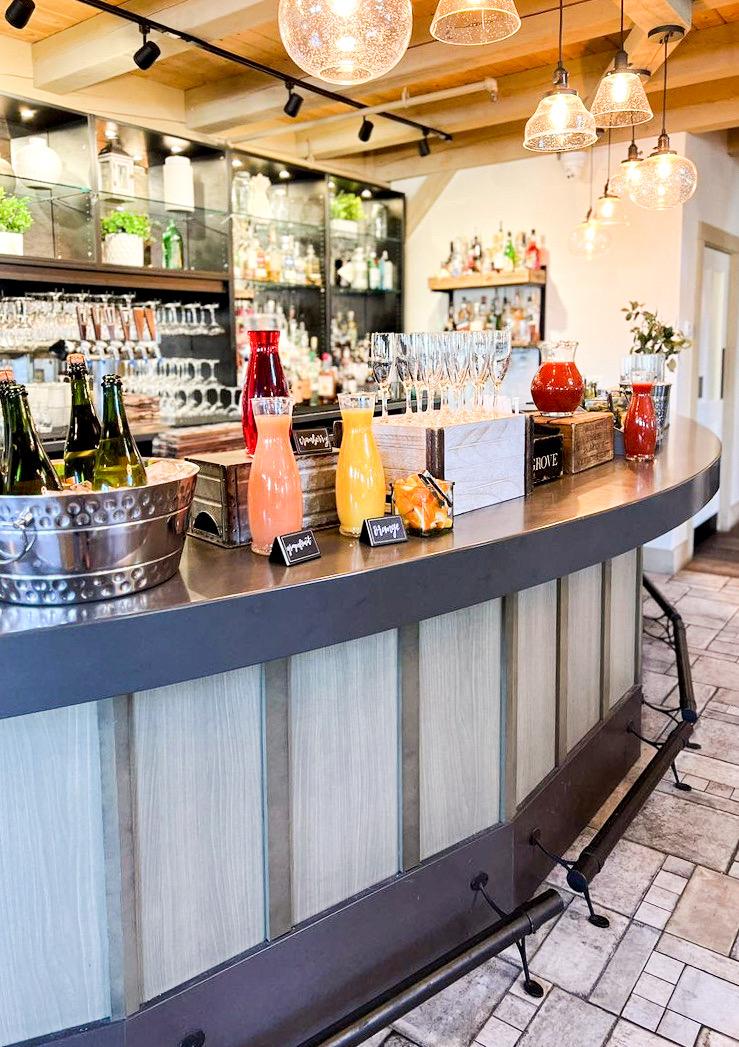 mimosa drink station