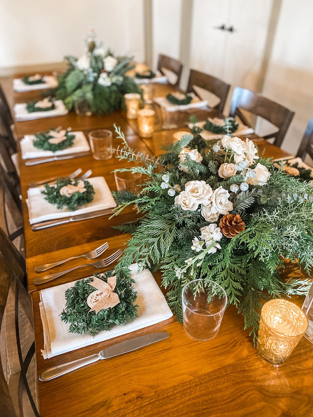 holiday place setting