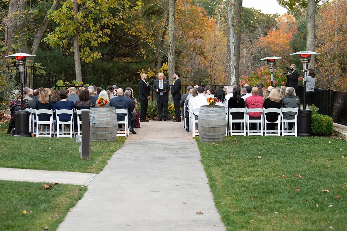 fall outdoor ceremony