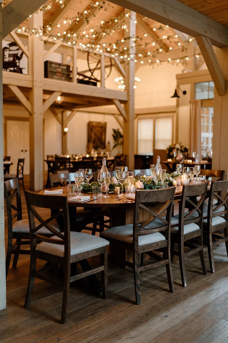 reception tablescape