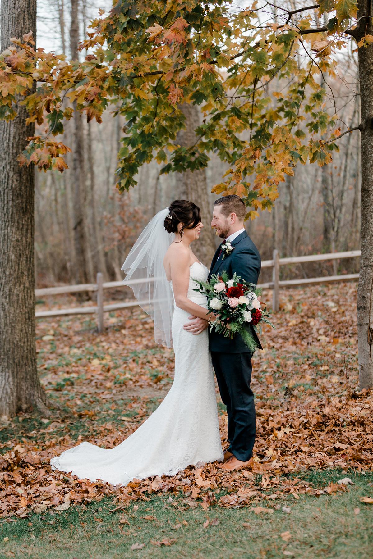 couple in woods
