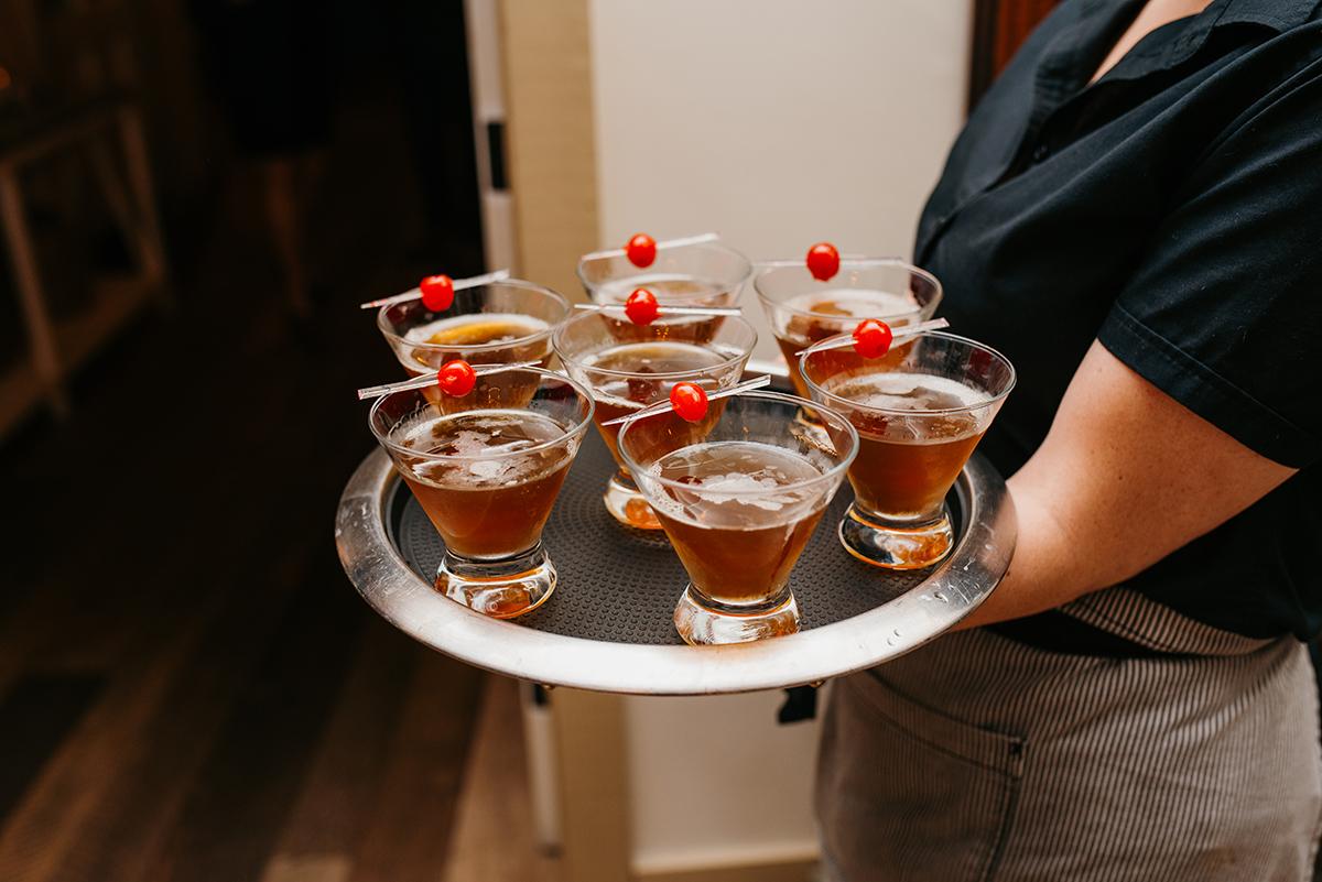 server with signature drink