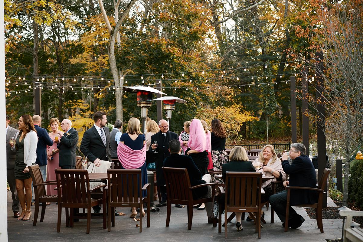 fall patio cocktail hour