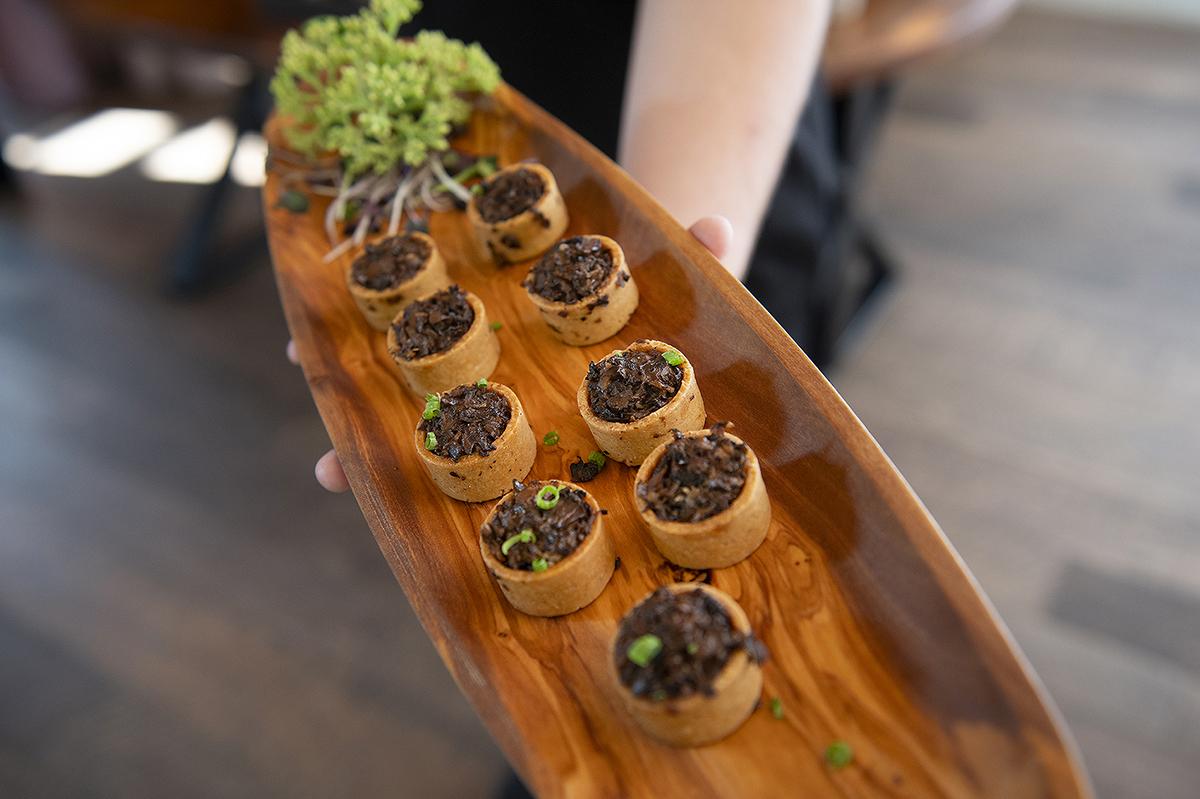 mushroom tart appetizer