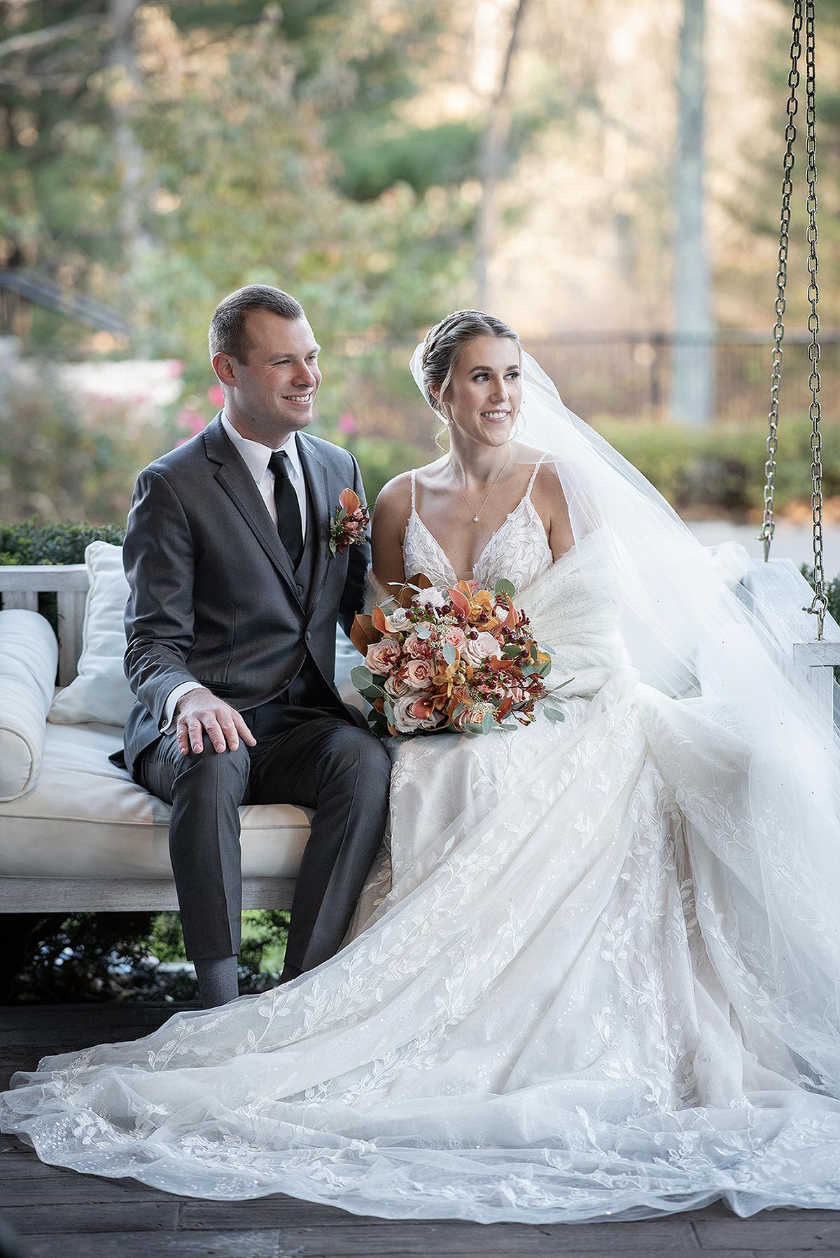 couple on porch swing