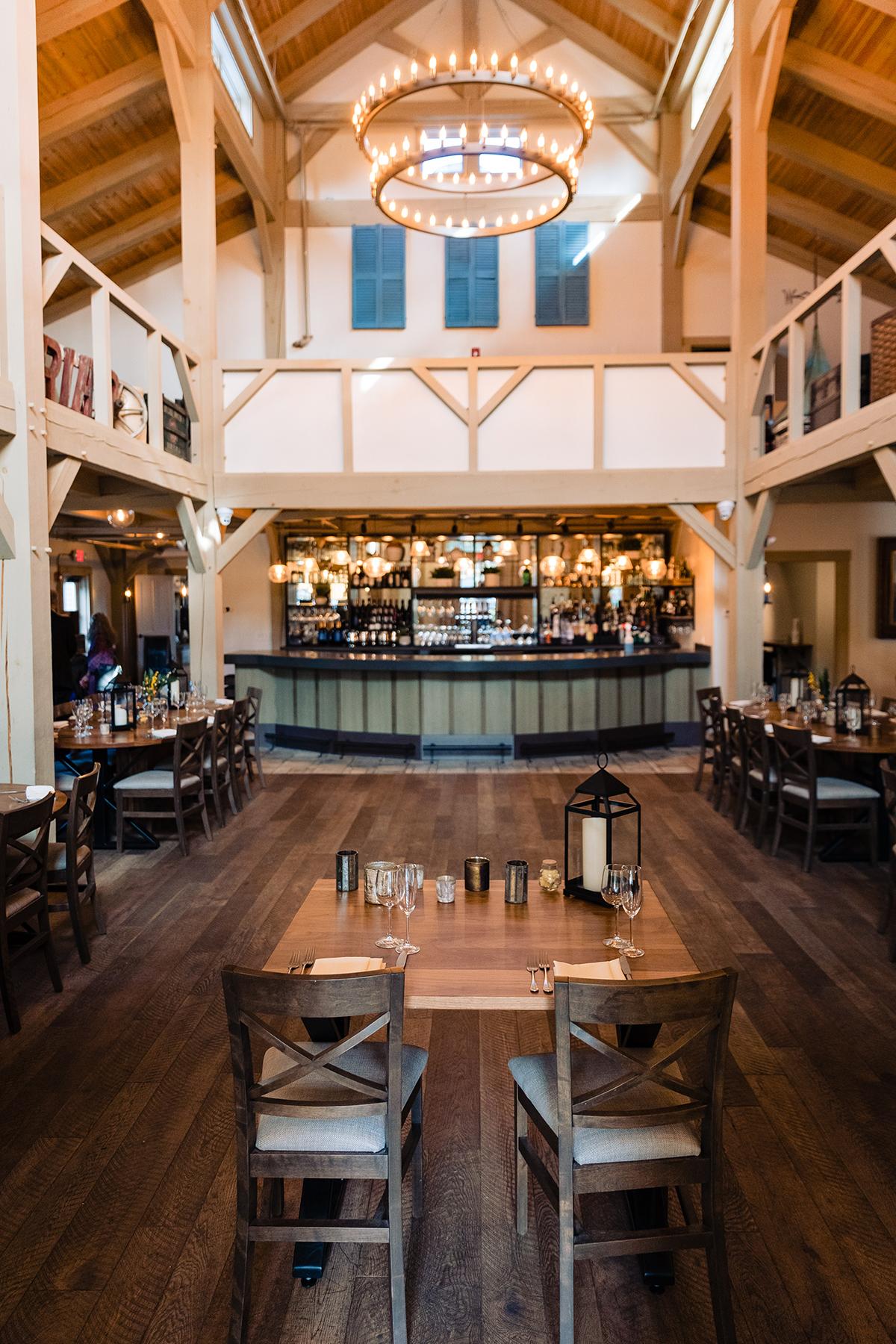 reception tablescape