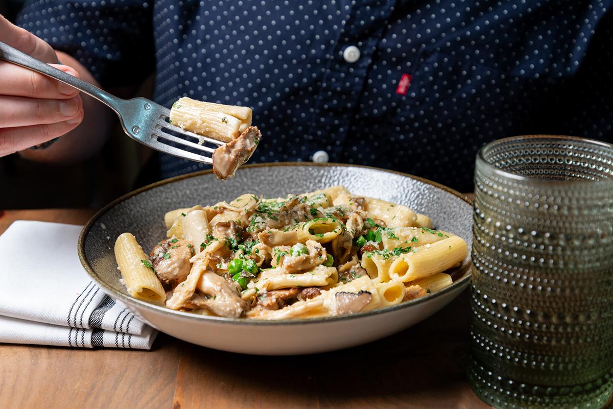 mushroom rigatoni