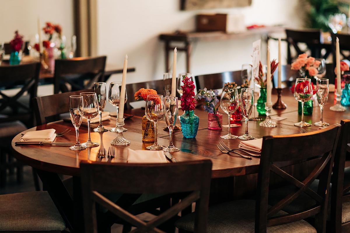 colorful tablescape
